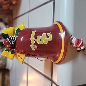 2005 Danbury Mint USC Trojans Christmas Bell - Exquisite - Collegiate Licensed